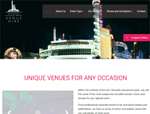 Tablet Screenshot of blackpoolvenuehire.com